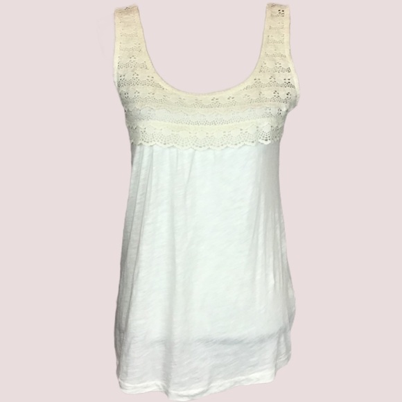 J. Crew Scallop Lace Shell Blouse Extra Small - Picture 2 of 9